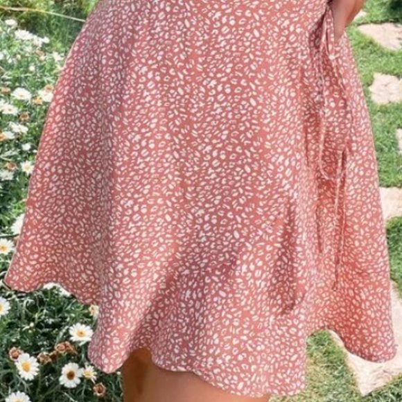 Pink Side Wrap Dress - Picture 2 of 3